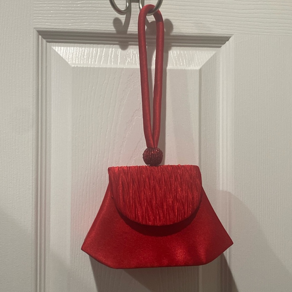 Red evening bag